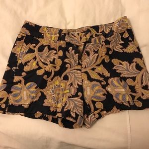 AnnTaylor Loft Paisley Shorts. 3 inches